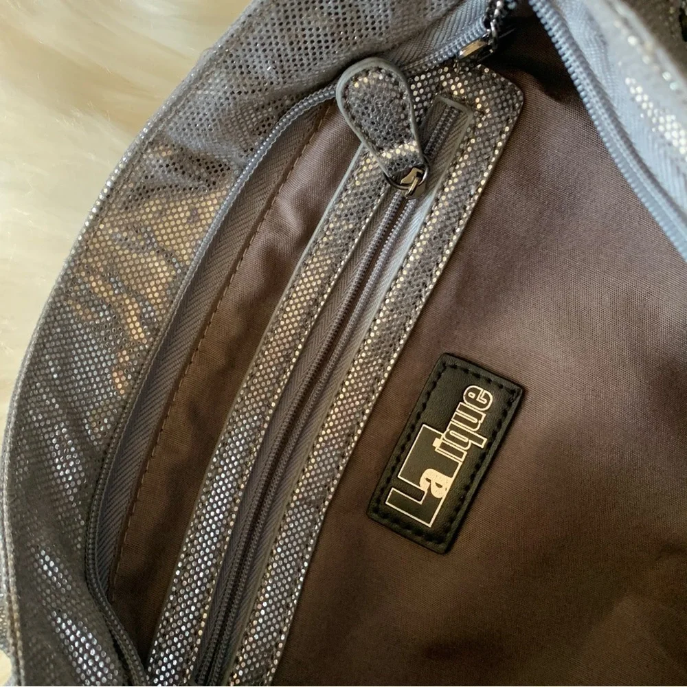 Studded Metallic Hobo Bag